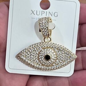 Ping Gold and Black Eye Necklace